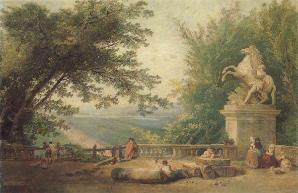 ROBERT, Hubert Terrace Ruins in a Park oil painting image